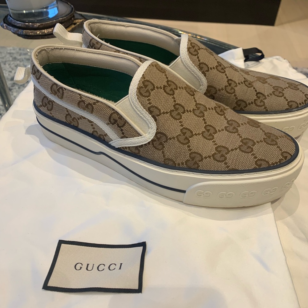 Gucci Womens Tennis 1977 Slip On Sneakers